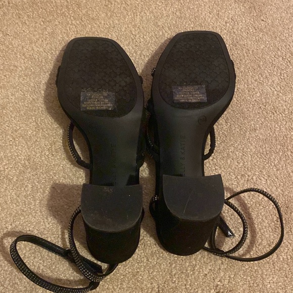 Kelly & Katie Black Rhinestone Heel - Picture 8 of 9